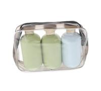 TOPPERFUN 3pcs Travel Toiletry Containers Leakproof Refillable Bottles for Shampoo Conditioner Lotion Portable Travel Accessories for Business Trips