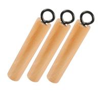 TOPPERFUN 3pcs Wooden Wok Pan Handle Replacement Heat Removable Handles for Pots and Pans Camping Frying