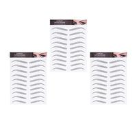 TOPPERFUN 3sheets Temporary Eyebrow Stickers Realistic Imitation Brow for Instant Makeup Application Easy to Use for Sparse Brows Gift for Enhancing Confidence