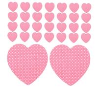 TOPPERFUN 4 Boxes Heart-Shaped Nail Remover Pads 200pcs Lint-Free Cotton Nail Wipes for Gel Polish Salon and Home Use Manicure Essential