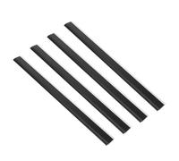 TOPPERFUN 4 Pcs Dustpan Rubber Edge Lip Replacement Strips for Optimal Cleaning Durable Garbage Edge Guard Accessories for Versatile Use