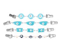 TOPPERFUN 4 Pieces Evil Eye Metal Shirt Clips Decorative Cardigan Sweater Clips Set with Cloak Brooch Pins for Women’s Clothing Accessories