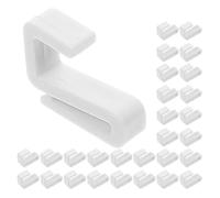 TOPPERFUN 40pcs Plastic S-Shaped Hooks for Closet and Wardrobe, Space-Saving Flat Rack Hanging Clips, Resistant to Deformation, for T-Shirts and Coats Organisation