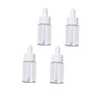 TOPPERFUN 4pcs 30ml Pet Dropper Bottles for Essential Oils and Cosmetics Refillable Sub Bottles Easy Dispensing Design