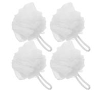 TOPPERFUN 4pcs Bath Bouquet Mesh Exfoliating Body Scrubber Loofah Bath Sponge for Women Men Boys and Girls in Shower Bathroom