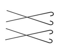 TOPPERFUN 4pcs Black Magician Cane Props Lightweight Cosplay Costume Sticks for Halloween Party Accessories Stage Performance Pretend Play