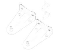 TOPPERFUN 4pcs Clear Blinds Bottom Bracket Clips Transparent Hold Down Brackets for Window and Door Blinds Easy Install Replacement Fixing Clips to Secure and Prevent Shaking