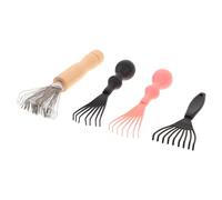 TOPPERFUN 4pcs Comb Cleaner Tool Brush Cleaning Rake Gadget for Hairbrush Cleaning Claws Mini Hair Lint Dust Removing Tool