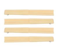TOPPERFUN 4pcs Japanese Style Folding Fan Frame DIY Craft Kit, Bamboo and Metal Material, Easy Assembly and Portable, for Cultural Exploration and Handmade Folding Fans
