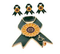 TOPPERFUN 4pcs Lightweight Alloy Lapel Brooch for Disability Awareness Charity Events and Volunteer Activities Support the Disabled Community