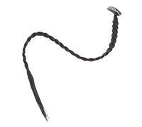 TOPPERFUN 4pcs Long Braided Ponytail Extensions for Women Heat Resistant Hairpieces Natural Brown Black Color Stylish Hair Extension Decor for Eye Catching Hairstyles