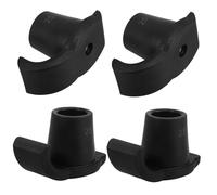 TOPPERFUN 4Pcs Nonstick Walker Ski Glides Durable Walker Sliders for Smooth Movement Slip Foot Covers for Seniors Practical Gliders for Trekking Hiking Black