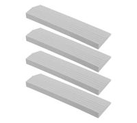 TOPPERFUN 4pcs Plastic Anti-skid Ramp Pads for Indoor Robot Vacuum Cleaners Door Transitioning Mats with Non-slip Surface Portable Lightweight Ramps for Home Use Steps and Thresholds
