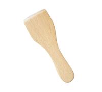 TOPPERFUN 4pcs Small Beech Wood Cooking Shovels Non-Scratch Kitchen Spatulas Butter Turners for Nonstick Cookware Wear-Resistant Wooden Utensils