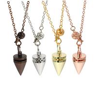 TOPPERFUN 4pcs Tapered Divination Pendants for Meditation Yoga Unique Adornment with Positive Stress Relief Decorative Supply for Spiritual Practices