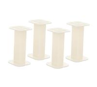 TOPPERFUN 4pcs White Abs Cord Bobbin Clips for Organizing Speaker Cords and Wire Storage, Simple and Generous Design Suitable for Mixers and Stage Speaker Crossovers Circuits