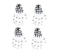TOPPERFUN 4Pcs White Plastic Hand Skeleton Hair Clips Bone Barrettes Halloween Party Accessories for Women Easy to Use Festive Punk Rock Style