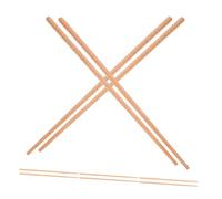 TOPPERFUN 5 Pairs Long Beechwood Chopsticks for Hotpot and Frying Reusable Kitchen Tableware for Restaurant Family Gatherings Barbecue Asian Cuisine Cooking Chopsticks