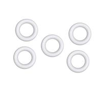 TOPPERFUN 5 Pcs Foam Circular Ring Model for Kids DIY Art Projects 21.7cm x 4.4cm White Crafting Accessory for Children
