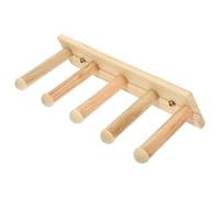 TOPPERFUN 5 Pcs Wooden Cat Wall Steps Cat Climbing Ladder with Scratching and Eating Functions for Hamster and Chinchilla