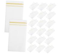 TOPPERFUN 50 Sheets Gold Trim Disposable Paper Napkins Absorbent Party Hand Towels for Weddings Events Restaurants Elegant Printed Serviettes