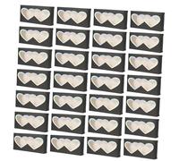 TOPPERFUN 50Pcs Heart-shaped Eyelash Storage Case Portable False Lash Holder Protective Box for Travel and Home Use Preventing Damage and Keeping Lashes Neat