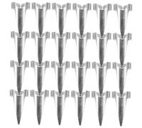 TOPPERFUN 50pcs Punk Style Nail Braiding Rings Alloy Hair Parting Tool Comfortable Fit Artistic Finger Accessories for Braiding Supplies Cosplay Party