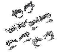 TOPPERFUN 5Pairs Temporary Eyeliner Stickers Lace for Dramatic Eye Makeup for Festivals Parties Cosplay and Masquerades Express Your Style Effortlessly