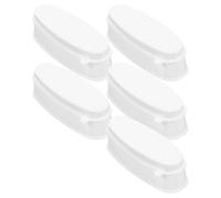 TOPPERFUN 5pcs French Powder Box for Nail Forms French Tip Dipping Powder Tray Nail Storage in Plastic Use at Home