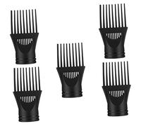 TOPPERFUN 5Pcs Hair Dryer Comb Nozzle Durable Attachment for Hair Blow Dryer Easy to Install Heat Resistant Material Lightweight Practical Styling Tool Professional Hair Care
