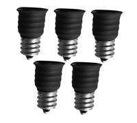 TOPPERFUN 5pcs Lamp Socket Adapter Material LED Bulb Base Converter for Home Office Lighting Quick Installation Screw Fitting Holder for Energy Efficient Light Bulbs