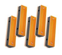 TOPPERFUN 5pcs Reflective Pavement Marker Double-sided Road Reflector Abs Material Easy Installation Accurate Guidance Directional Sign for Pavement and Garage Use