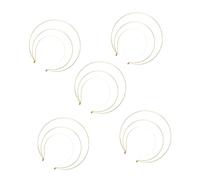 TOPPERFUN 5pcs Three Layer Hair Band for Women Elegant Goddess Headband with Construction Comfortable Fit Versatile Styling for Weddings Birthday Parties Prom