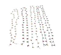 TOPPERFUN 5Pcs Xmas Decorative Hanging Pendant Non Lighted Beads Garland for Party Wedding Festival Window and Wall Adornments
