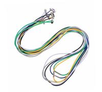 TOPPERFUN 6pcs Adjustable Large Elastic Trash Bin Bands Household Rubber Strap Fasteners for Outdoor Waste Baskets Picnic Camping Party Use