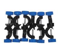 TOPPERFUN 6Pcs Aluminum Laboratory Support Clamp Set Heavy Duty Right Angle Double Screw Lab Stand Clamp Holders for Chemistry Flask and Test Tube Support in Scientific Lab Use