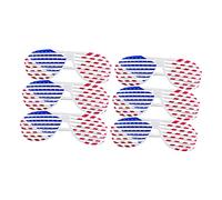 TOPPERFUN 6pcs American Flag Shutter Glasses Fun Sunglasses for Independence Day Parties Photo Props for Adults and Lightweight Plastic Eyewear Accessories