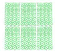 TOPPERFUN 6pcs Anti-Slip Rabbit Cage Mats with Pet Foot Pads, Plastic Hamster and Small Animal Cage Cushions, Green Random Colour, Suitable for Rabbits, Guinea Pigs, Random Color