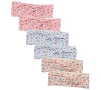 TOPPERFUN 6pcs Elastic Boho Headband: Non-slip Headbands - Fabric Hair Wraps - Korean Style Kids Hair Accessories For Sports School And Everyday Use