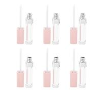 TOPPERFUN 6pcs Empty Lip Gloss Tube Square DIY Lip Gloss Container Mascara Eyeliner Bottle for Travel Cosmetic