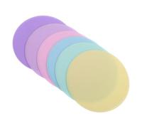TOPPERFUN 6Pcs Flat Spot Markers for Agility Training Non Slip Poly Dot Cones for on Soccer Field and Group Drills
