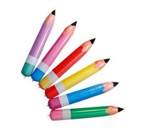 TOPPERFUN 6pcs Giant Inflatable Pencil Props Back to School Decorations for Parties Classroom Decor and Photo Props Adorable School Party Favors