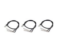 TOPPERFUN 6pcs Guitar End Pins Black Acoustic Guitar Instrument Cable Piezo Pickup Stick for