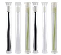 TOPPERFUN 6Pcs Micro Bristle Toothbrush Set with Ultra-Fine Soft Bristles Wear-Resistant Smooth Brush Surface Manual Toothbrushes for Effective Plaque Removal