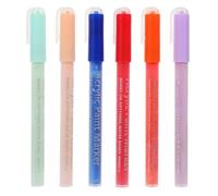 TOPPERFUN 6pcs Nail Art Drawing Pens Smooth Ink Flow Nail Painting Markers for Precise Manicure Lines and Dotting Designs Portable