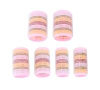 TOPPERFUN 6pcs Plastic Curling Hair Sticks Lightweight Durable Rollers for Women Heatless Styling Tool for Easy Volume and Fashionable Curls Pink