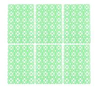 TOPPERFUN 6pcs Rabbit Foot Pads Plastic Cage Mats for PET Rabbit | Light Green Set, Anti Scratching Drainage Hollow Design, No Installation Required, Protects Feet and Body Random Color