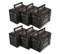 TOPPERFUN 6pcs Retro Radio Shape Candy Boxes Vintage Dessert Storage Containers Party Favors Centerpieces for Birthdays Weddings Events Stylish Design for Popcorn Sweets