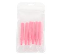 TOPPERFUN 6pcs Silicone Eyebrow Brushes Portable Makeup Tools with Translucent Thin Green and Pink Heads Versatile Cosmetic Accessories for All Skin Types