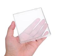 TOPPERFUN 6pcs Small Clear Butterfly Specimen Storage Boxes with Hinged Lid Transparent Plastic Display Cases for Insect Keepsake Collection and Secure Long-term Preservation